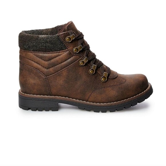 Sonoma Goods For Life Arabelle hiking boots size 9 brown - Picture 2 of 10